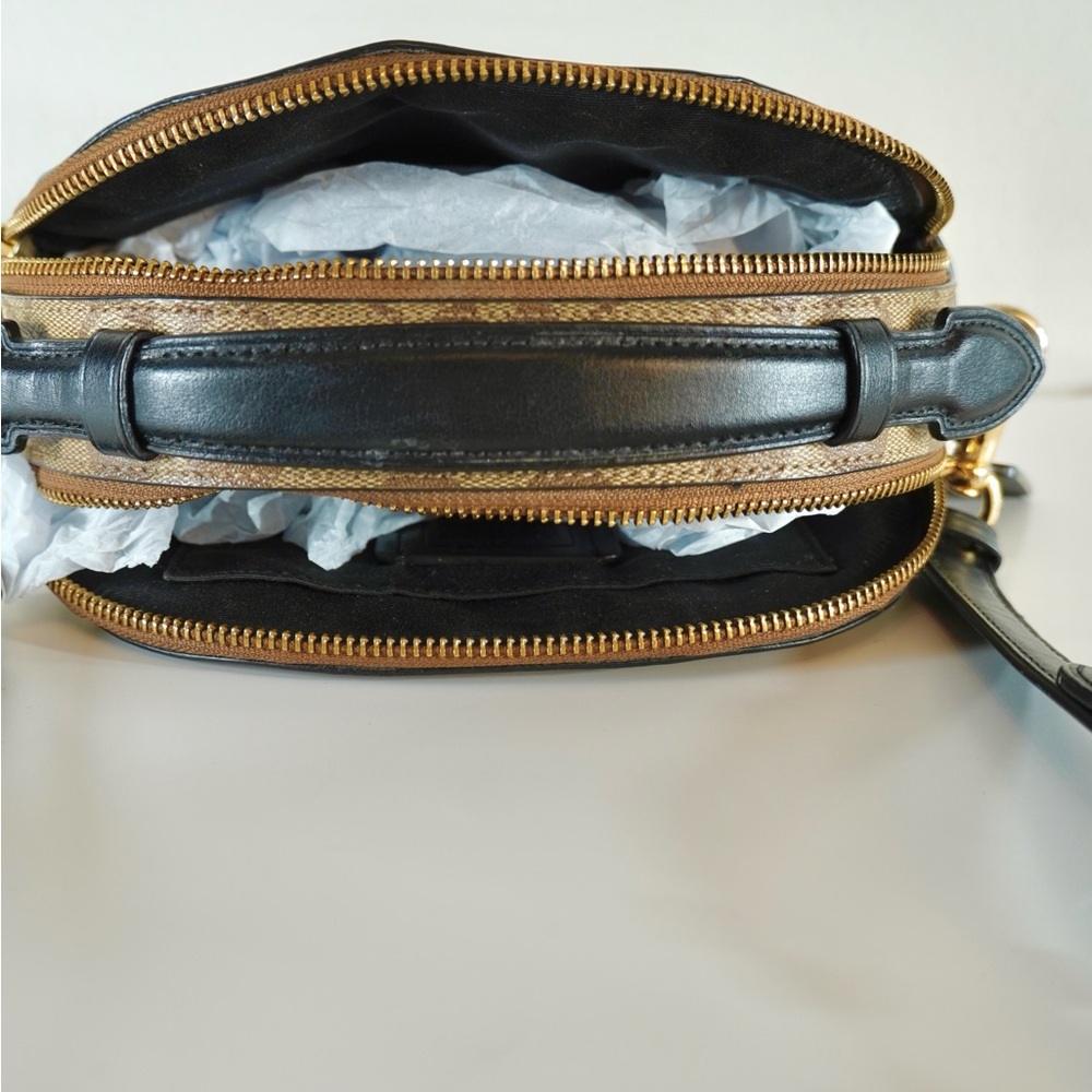 Coach Preloved Serena Satchel In Signature Canvas Bag Khaki - Picture 5 of 7